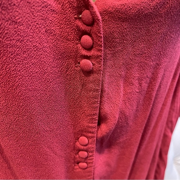 MADEWELL Size S Brick Red Shirt Dress - Picture 6 of 8